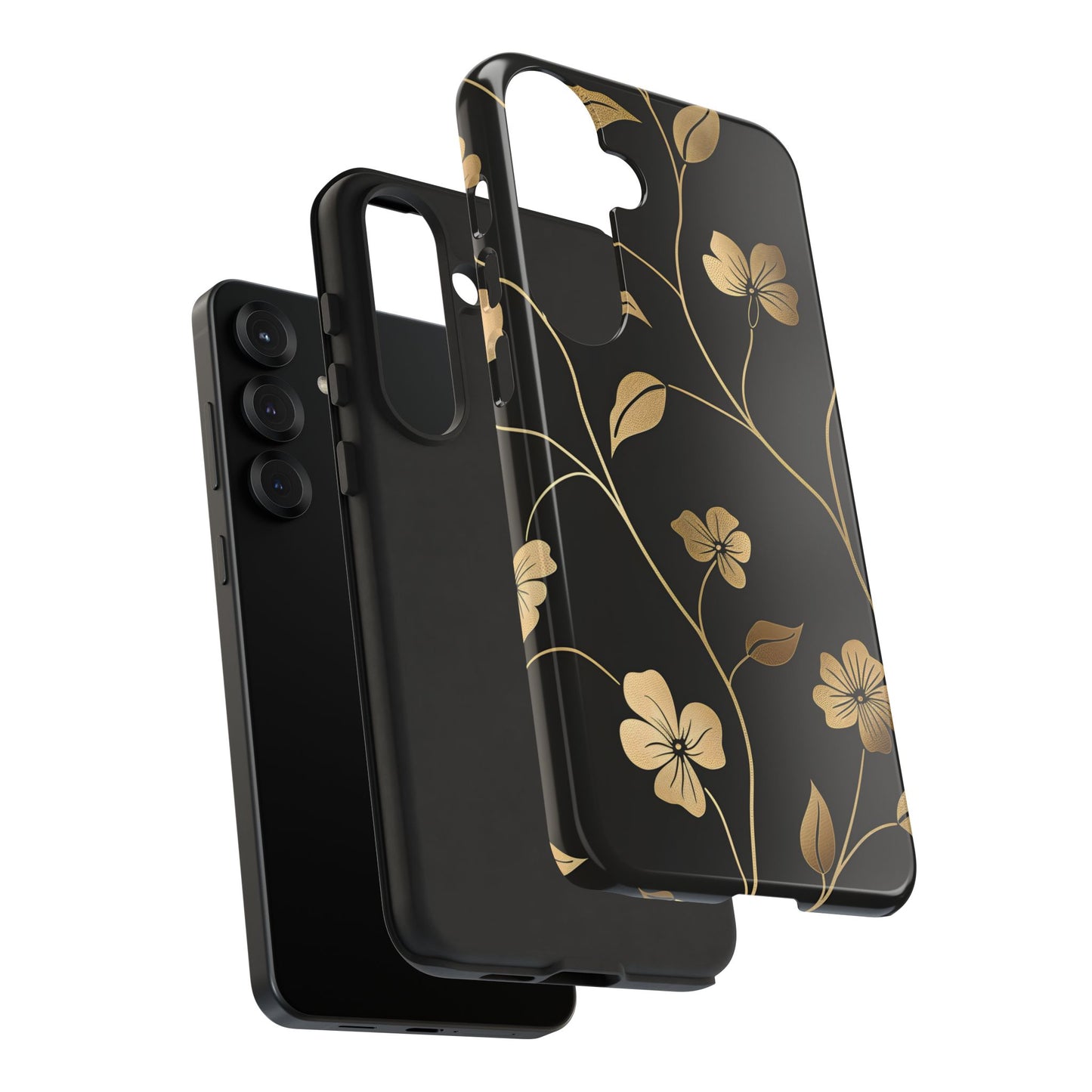 Golden Elegance – Tough Glossy Samsung Galaxy Case