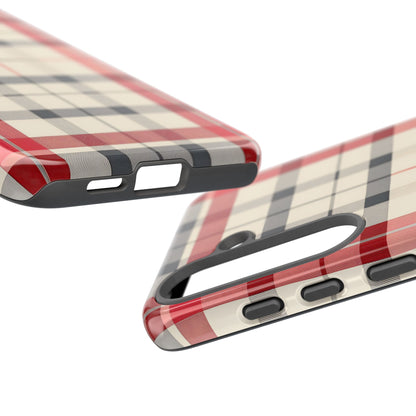 Winter Tartan Classic – Tough Glossy Samsung Galaxy Case