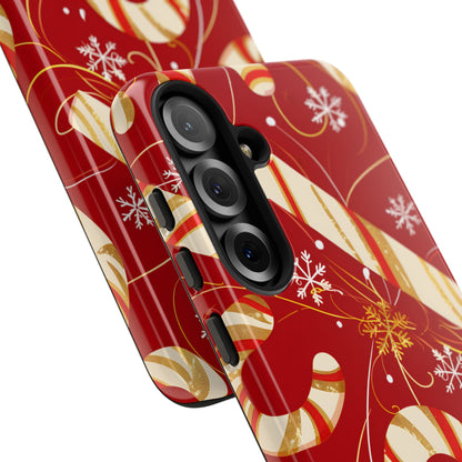Golden Candy Cane Luxe – Tough Glossy Samsung Galaxy Case