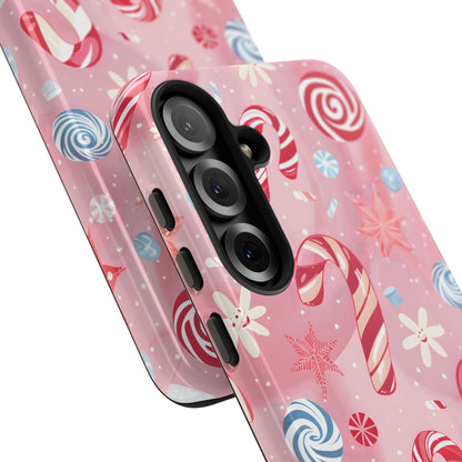 Candy Cane Swirl – Tough Glossy Samsung Galaxy Case
