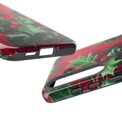 Holly Berry Bloom – Tough Glossy Samsung Galaxy Case