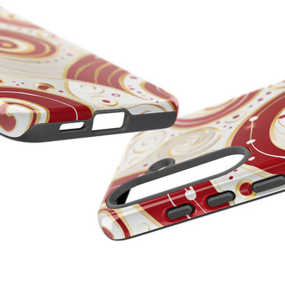 Golden Candy Swirl – Tough Glossy Samsung Galaxy Case