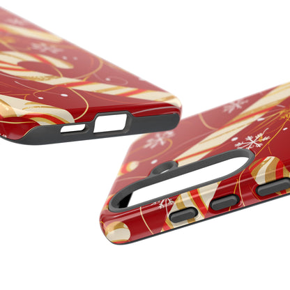 Golden Candy Cane Luxe – Tough Glossy Samsung Galaxy Case