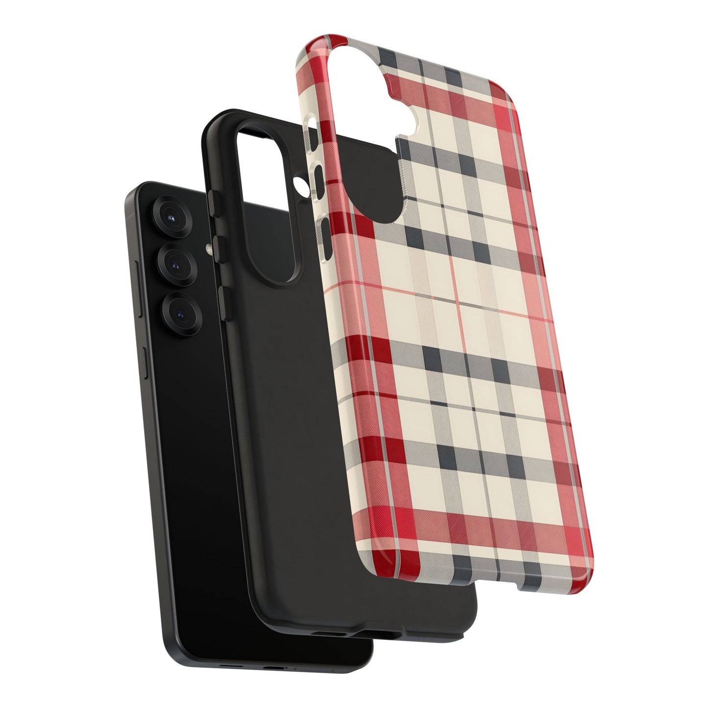 Winter Tartan Classic – Tough Glossy Samsung Galaxy Case