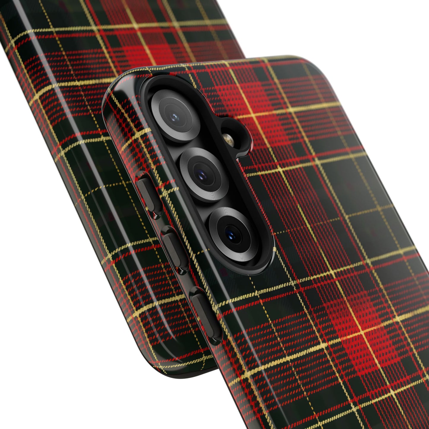 Classic Christmas Tartan – Tough Glossy Samsung Galaxy Case