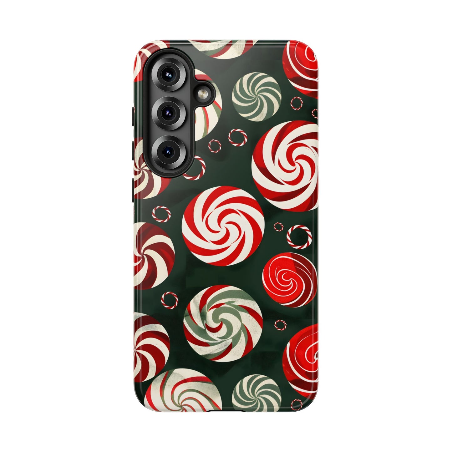 Peppermint Swirl Burst – Tough Glossy Samsung Galaxy Case