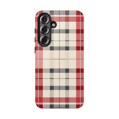 Winter Tartan Classic – Tough Glossy Samsung Galaxy Case