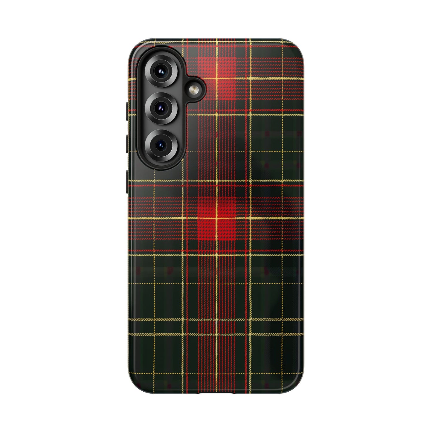 Classic Christmas Tartan – Tough Glossy Samsung Galaxy Case