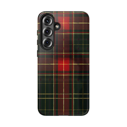 Classic Christmas Tartan – Tough Glossy Samsung Galaxy Case
