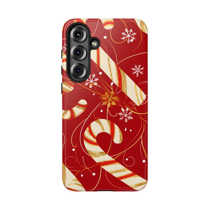 Golden Candy Cane Luxe – Tough Glossy Samsung Galaxy Case