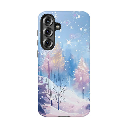 Frosted Winter Forest – Tough Glossy Samsung Galaxy Case