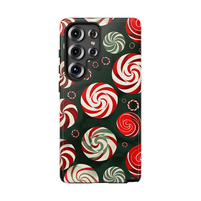 Peppermint Swirl Burst – Tough Glossy Samsung Galaxy Case