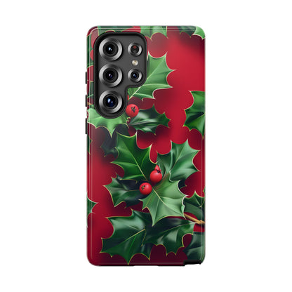 Holly Berry Bloom – Tough Glossy Samsung Galaxy Case