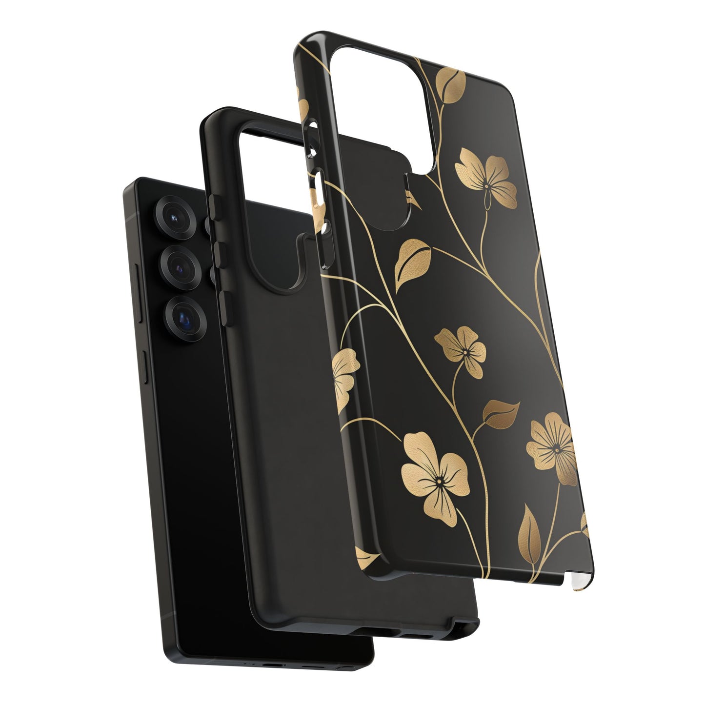 Golden Elegance – Tough Glossy Samsung Galaxy Case
