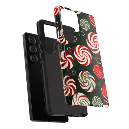 Peppermint Swirl Burst – Tough Glossy Samsung Galaxy Case