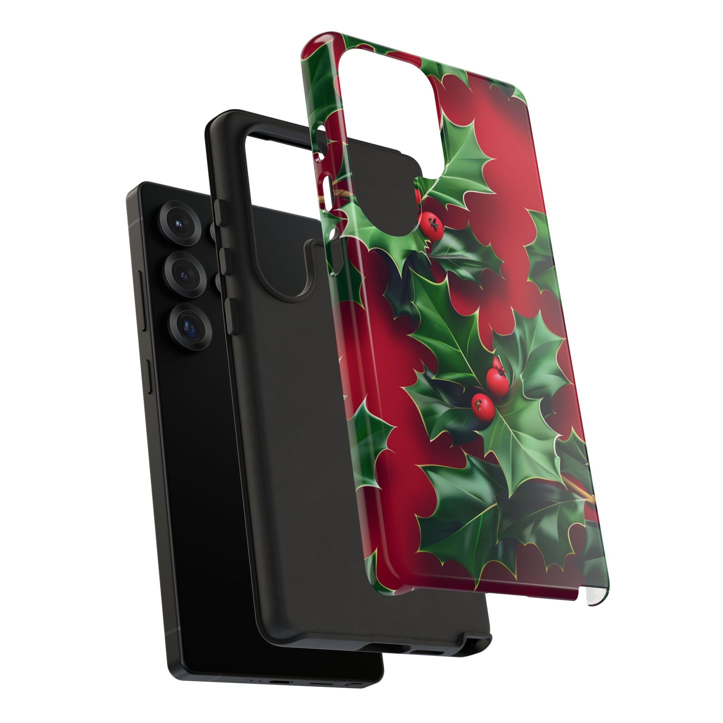 Holly Berry Bloom – Tough Glossy Samsung Galaxy Case