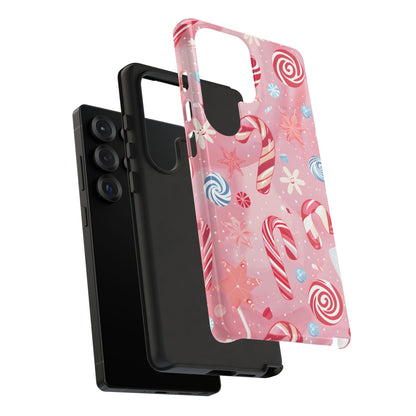 Candy Cane Swirl – Tough Glossy Samsung Galaxy Case