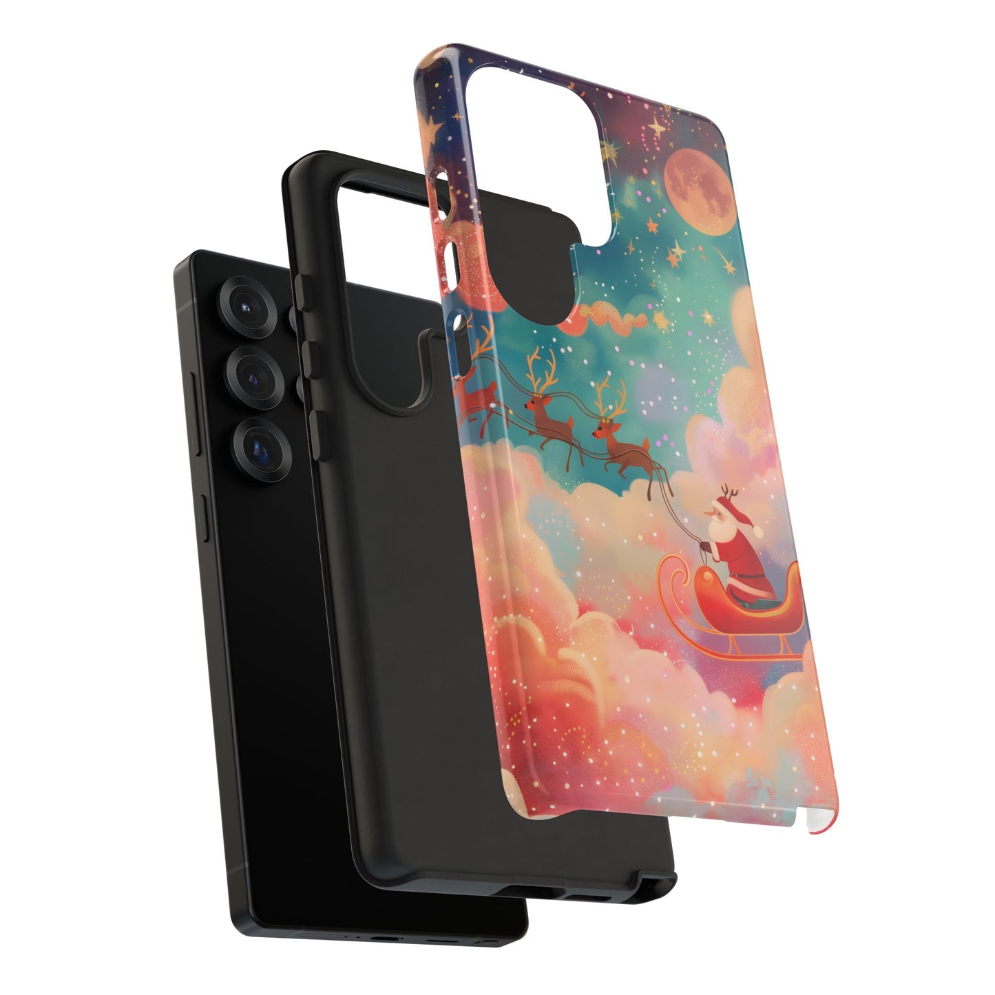 Starlit Santa Sky –  Tough Glossy Samsung Galaxy Case