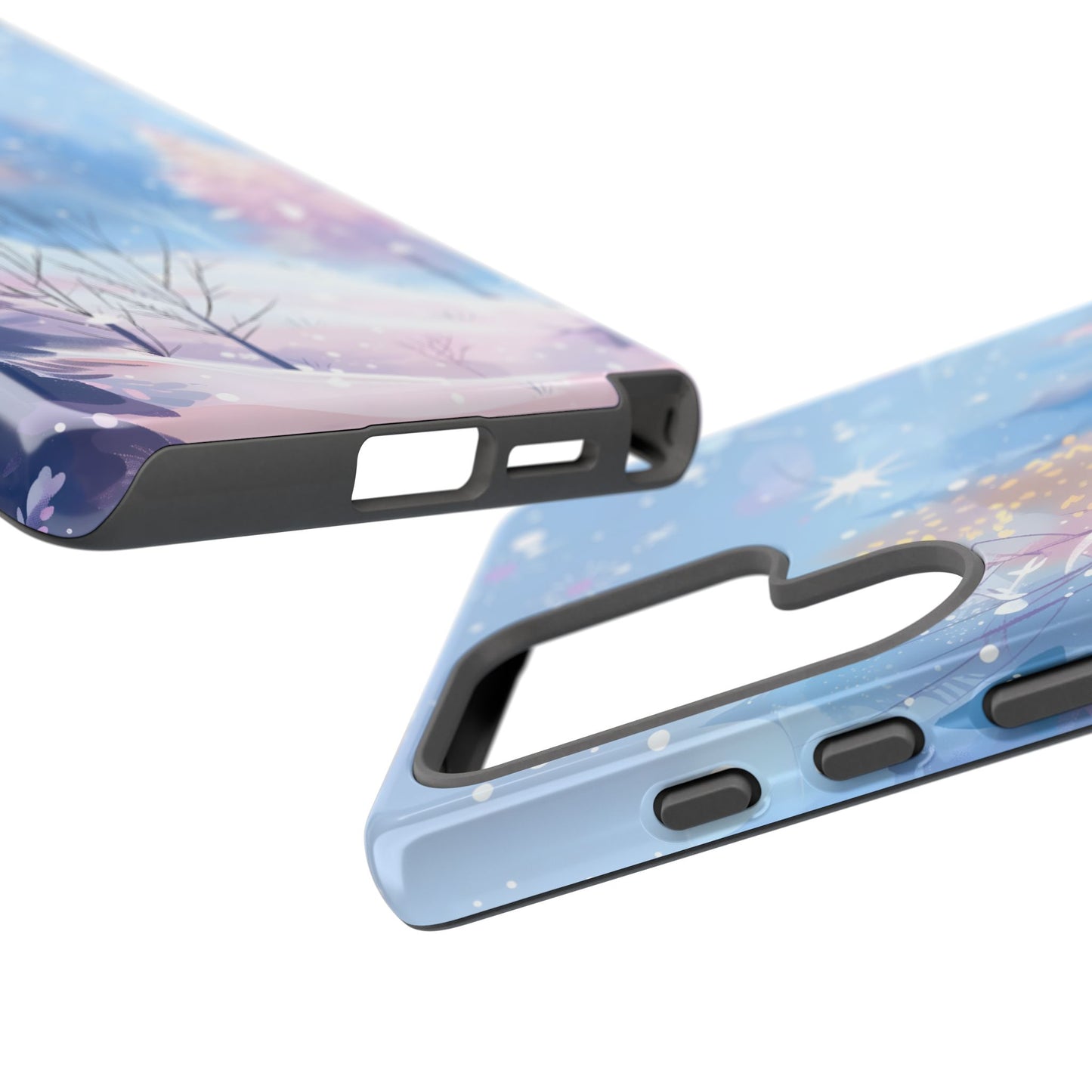 Frosted Winter Forest – Tough Glossy Samsung Galaxy Case