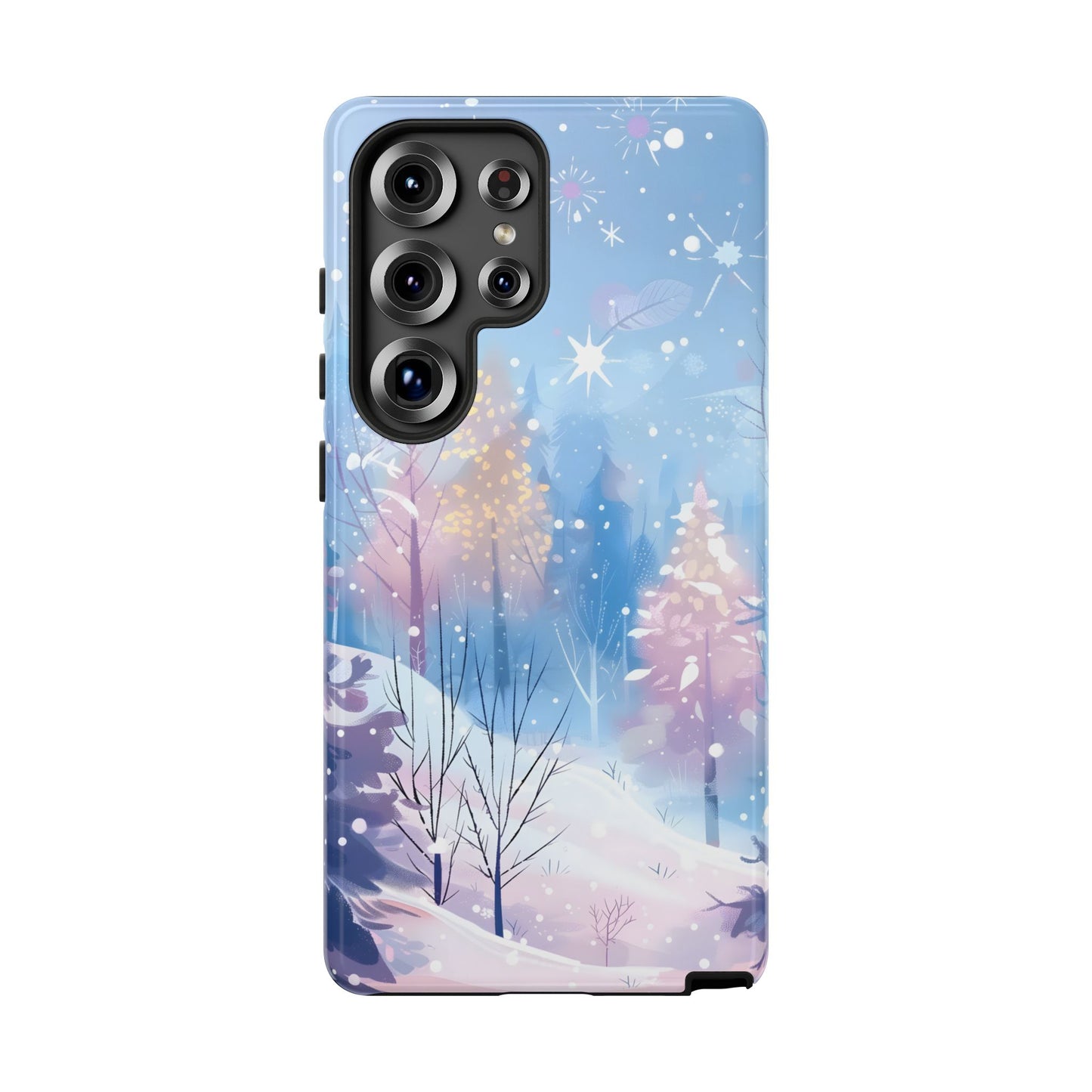 Frosted Winter Forest – Tough Glossy Samsung Galaxy Case