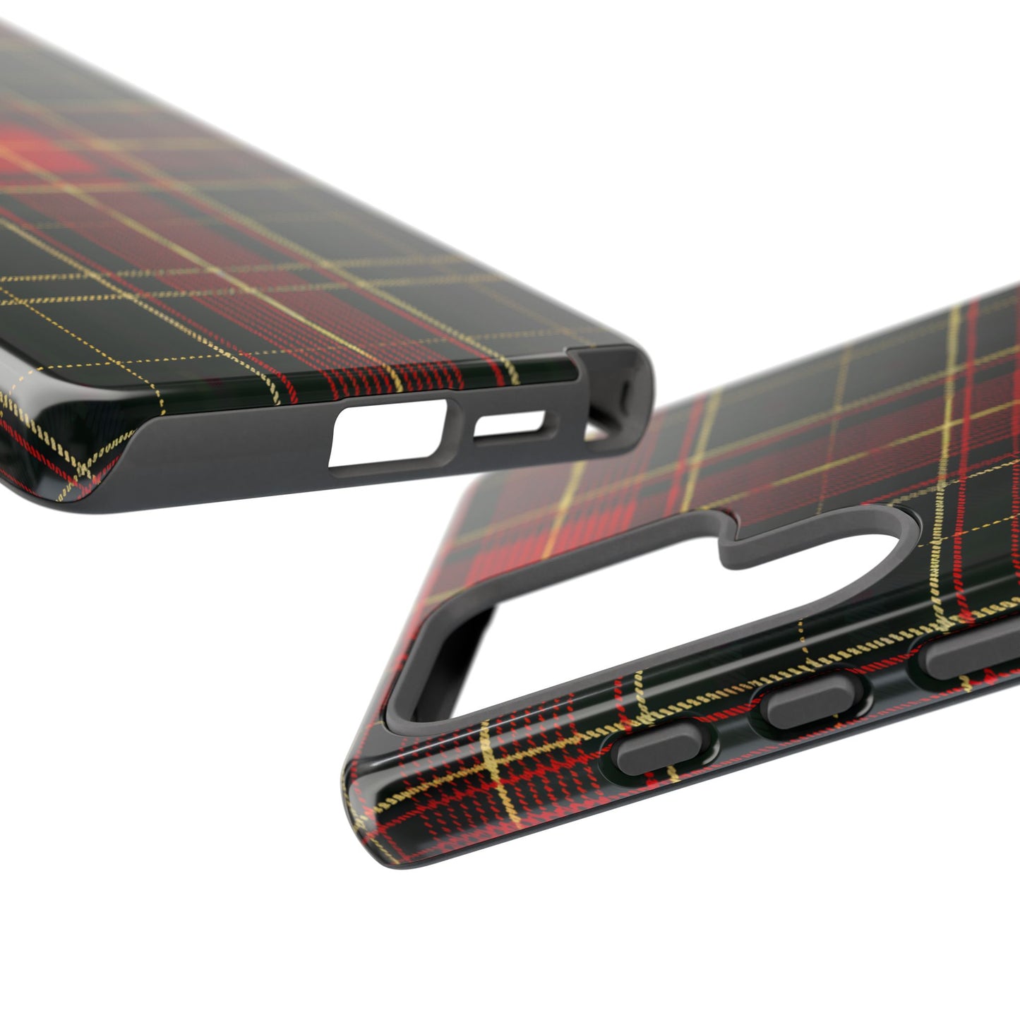 Classic Christmas Tartan – Tough Glossy Samsung Galaxy Case