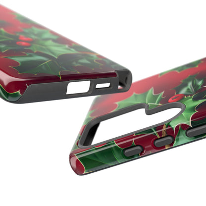 Holly Berry Bloom – Tough Glossy Samsung Galaxy Case