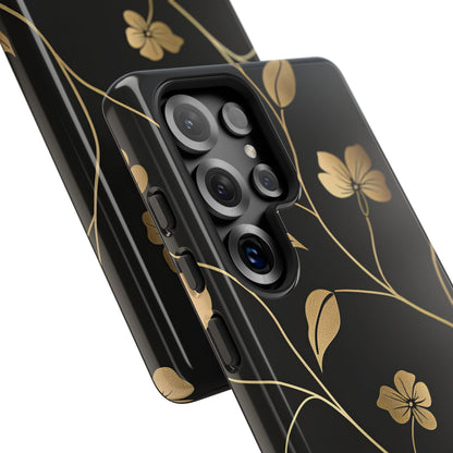 Golden Elegance – Tough Glossy Samsung Galaxy Case