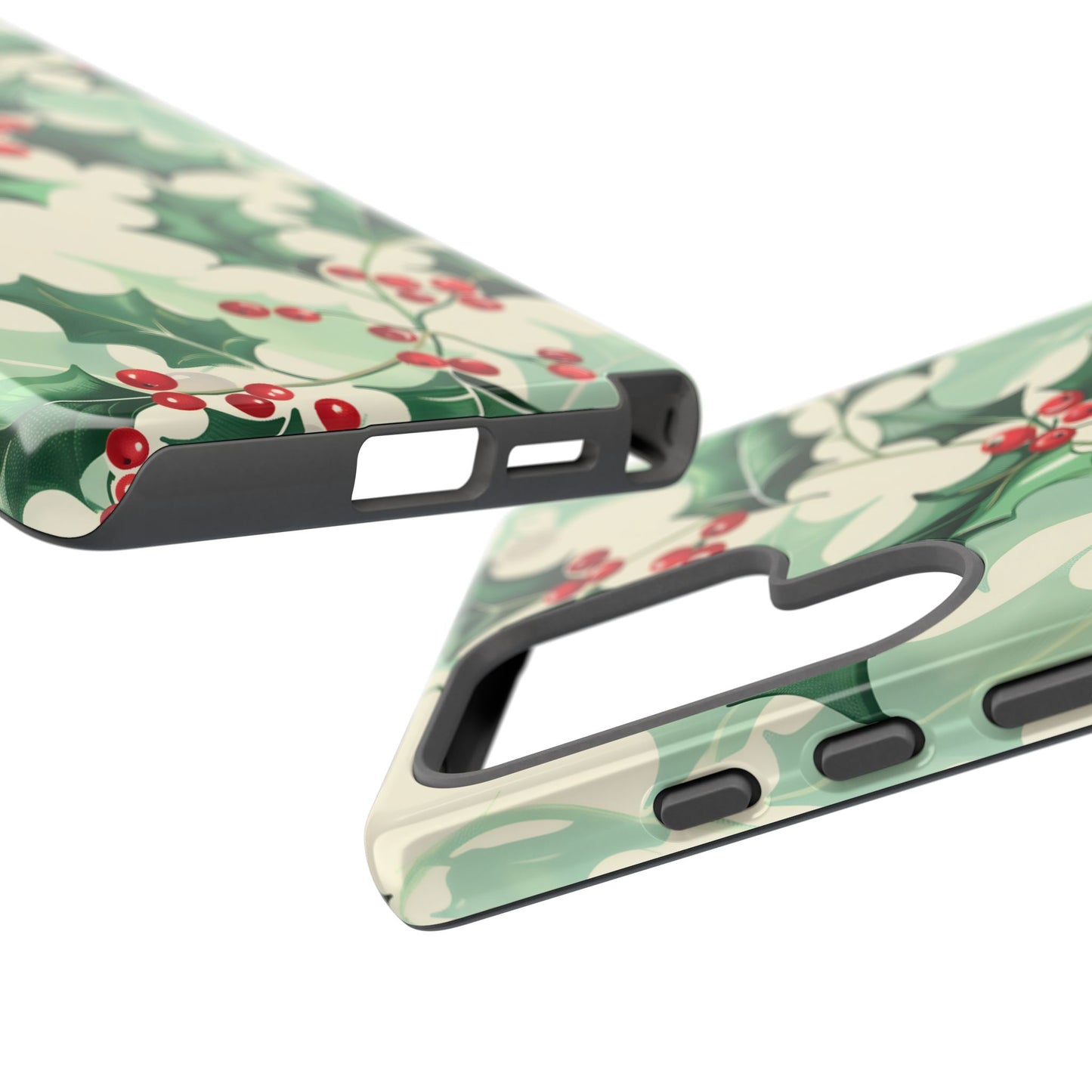 Winter Holly Charm – Tough Glossy Samsung Galaxy Case