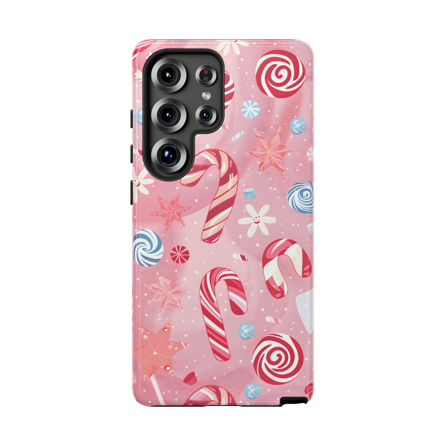 Candy Cane Swirl – Tough Glossy Samsung Galaxy Case