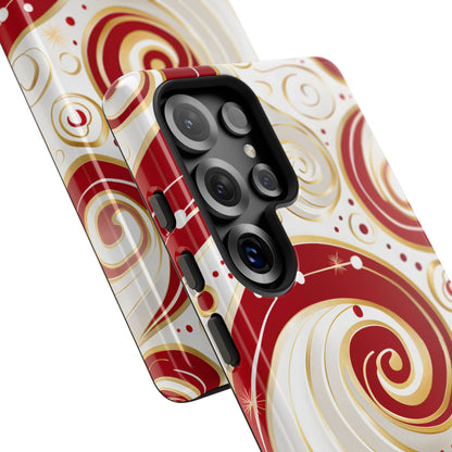 Golden Candy Swirl – Tough Glossy Samsung Galaxy Case