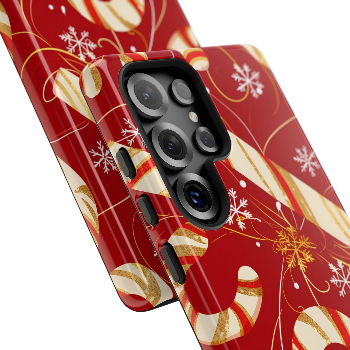 Golden Candy Cane Luxe – Tough Glossy Samsung Galaxy Case