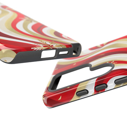Peppermint Waves – Tough Glossy Samsung Galaxy Case