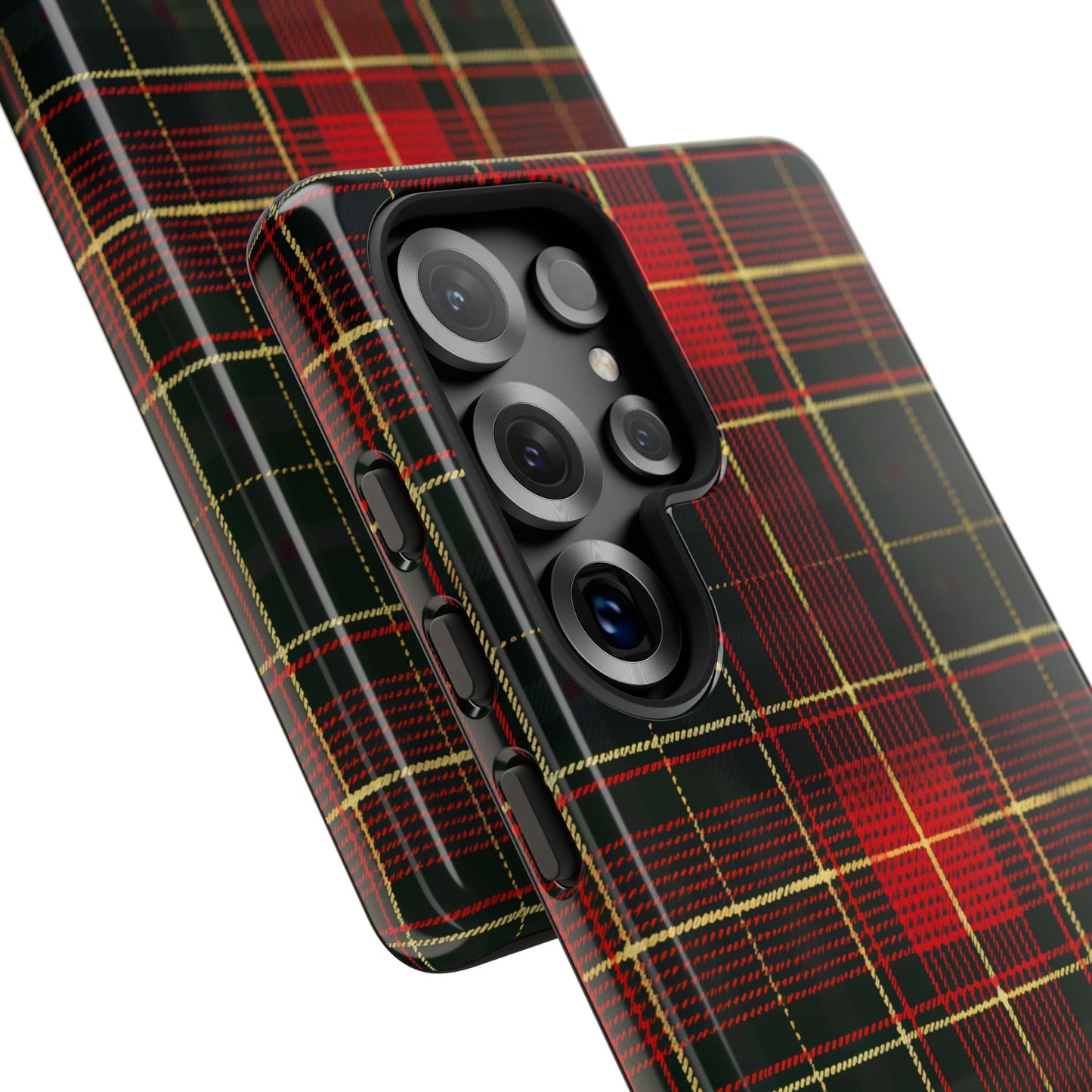 Classic Christmas Tartan – Tough Glossy Samsung Galaxy Case