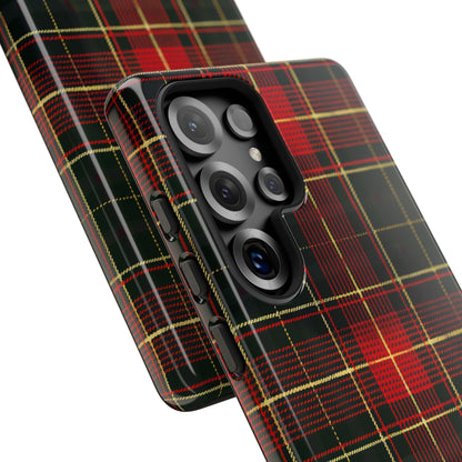 Classic Christmas Tartan – Tough Glossy Samsung Galaxy Case
