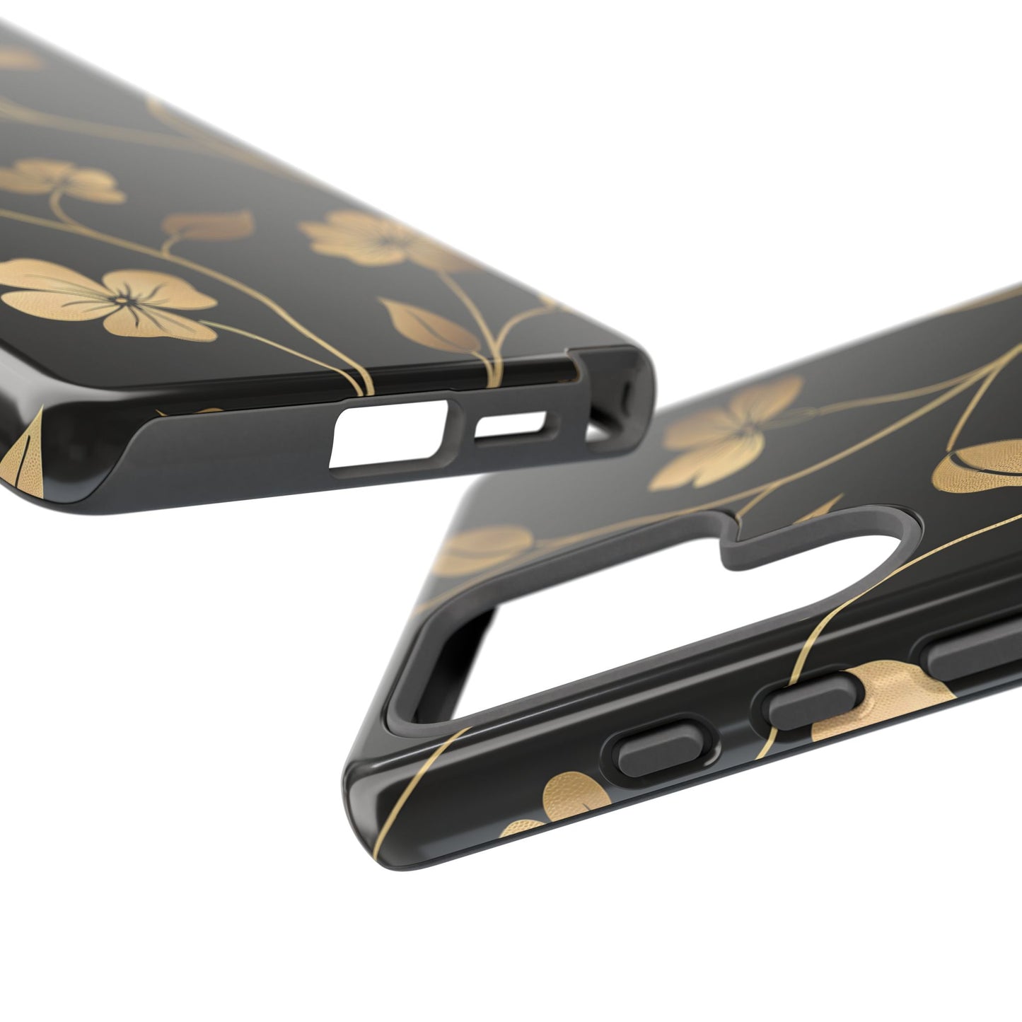 Golden Elegance – Tough Glossy Samsung Galaxy Case