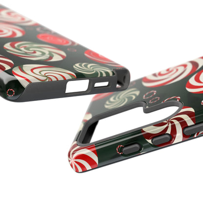 Peppermint Swirl Burst – Tough Glossy Samsung Galaxy Case