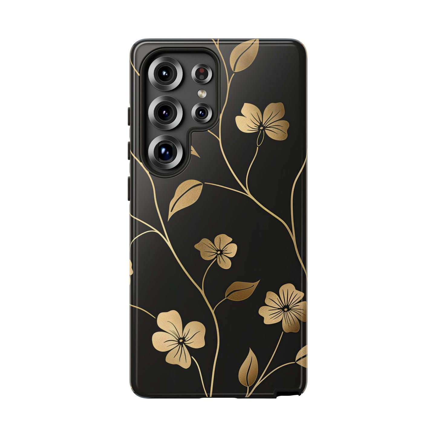 Golden Elegance – Tough Glossy Samsung Galaxy Case