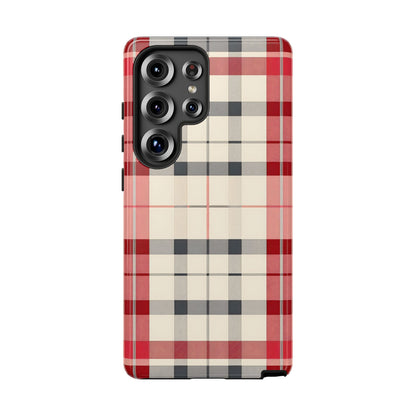Winter Tartan Classic – Tough Glossy Samsung Galaxy Case