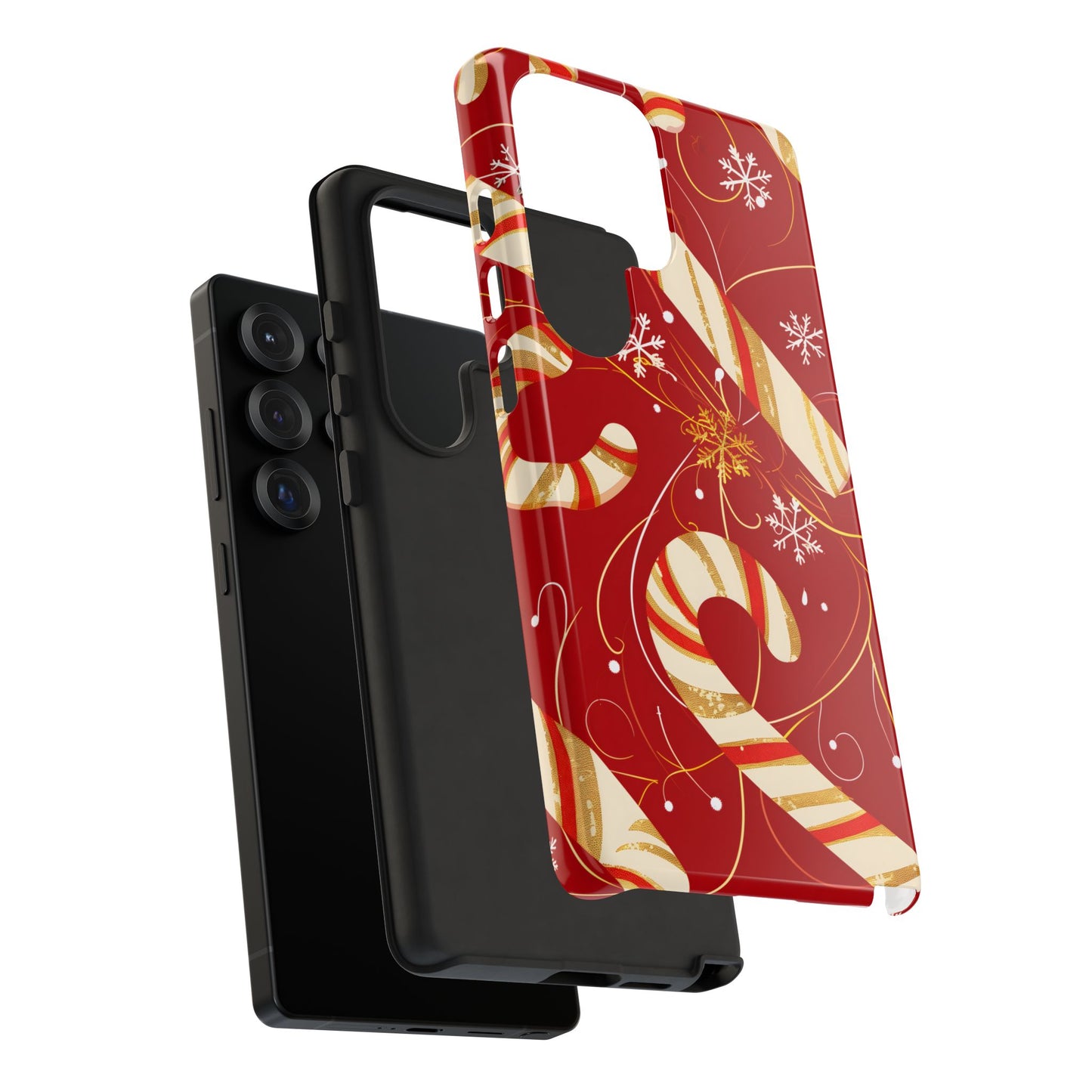 Golden Candy Cane Luxe – Tough Glossy Samsung Galaxy Case