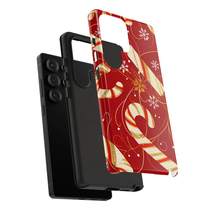 Golden Candy Cane Luxe – Tough Glossy Samsung Galaxy Case
