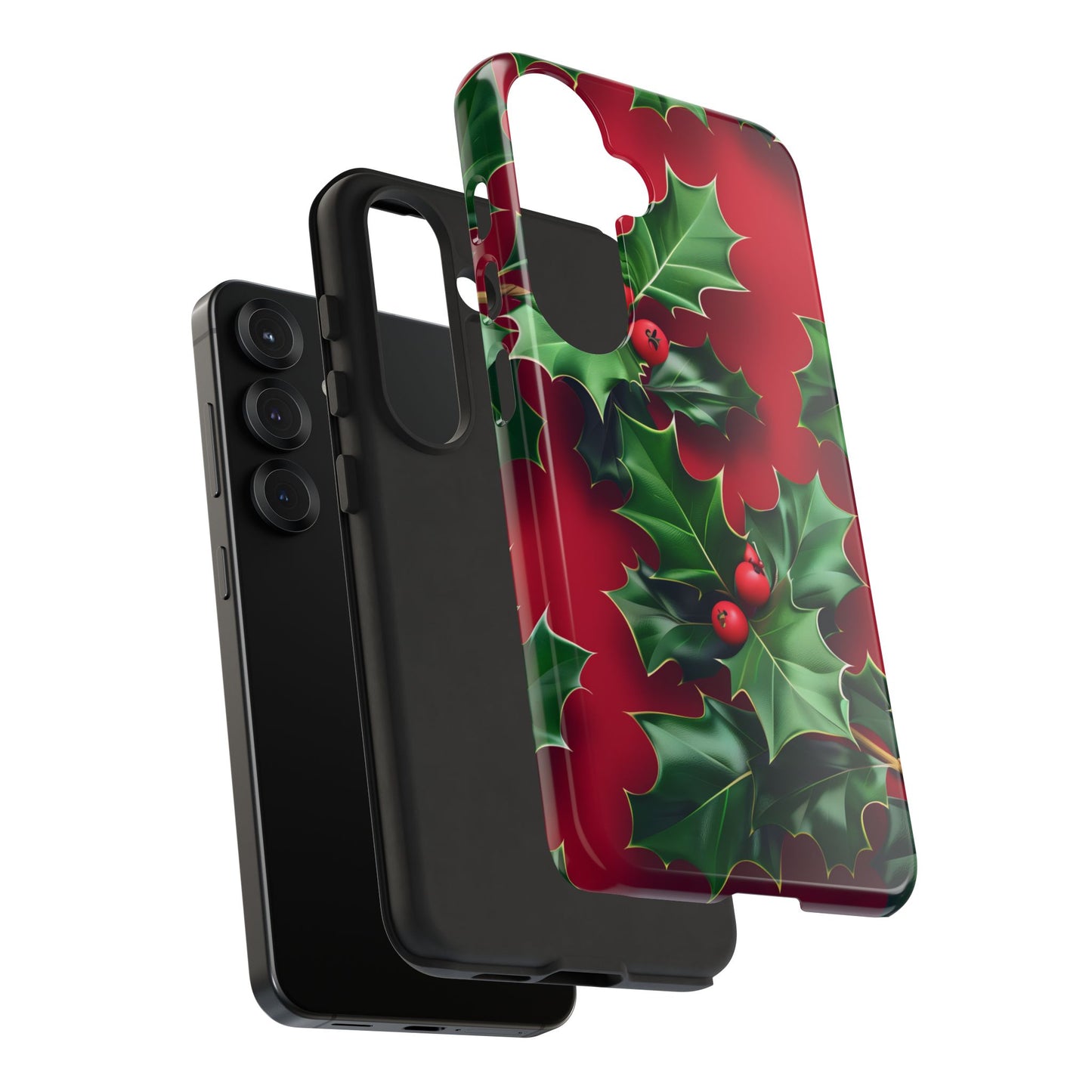 Holly Berry Bloom – Tough Glossy Samsung Galaxy Case
