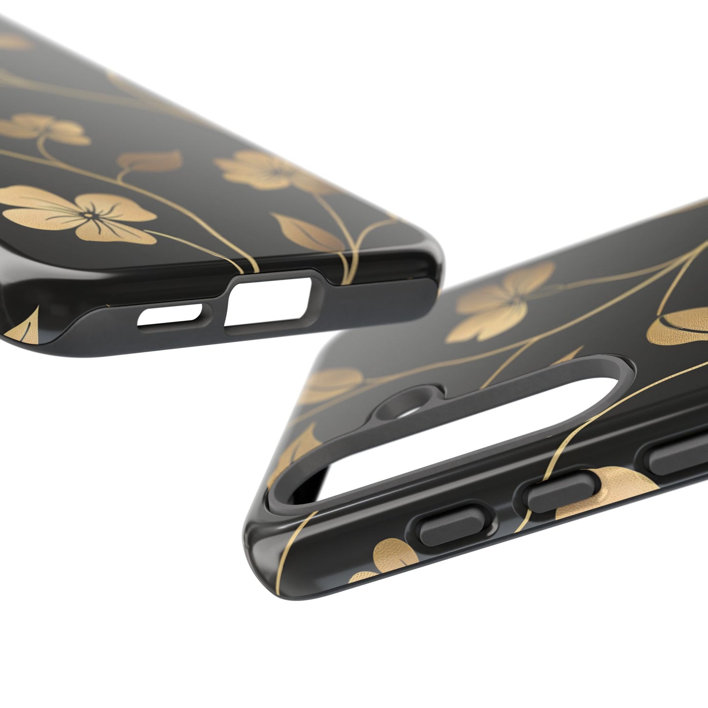 Golden Elegance – Tough Glossy Samsung Galaxy Case