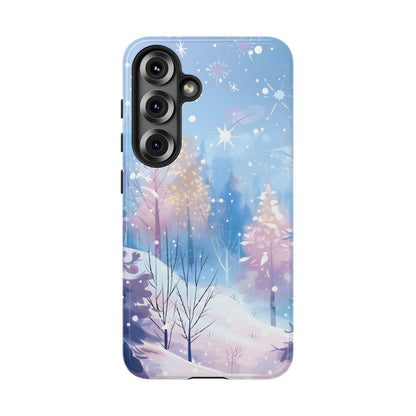 Frosted Winter Forest – Tough Glossy Samsung Galaxy Case