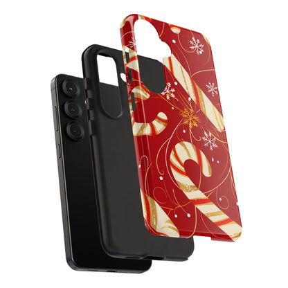 Golden Candy Cane Luxe – Tough Glossy Samsung Galaxy Case