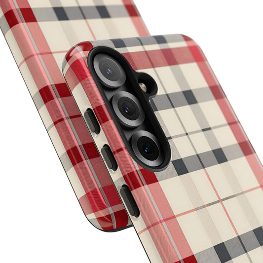 Winter Tartan Classic – Tough Glossy Samsung Galaxy Case