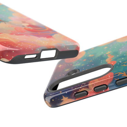 Starlit Santa Sky –  Tough Glossy Samsung Galaxy Case