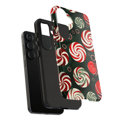 Peppermint Swirl Burst – Tough Glossy Samsung Galaxy Case
