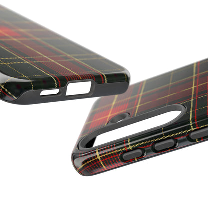 Classic Christmas Tartan – Tough Glossy Samsung Galaxy Case