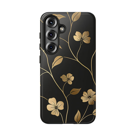 Golden Elegance – Tough Glossy Samsung Galaxy Case