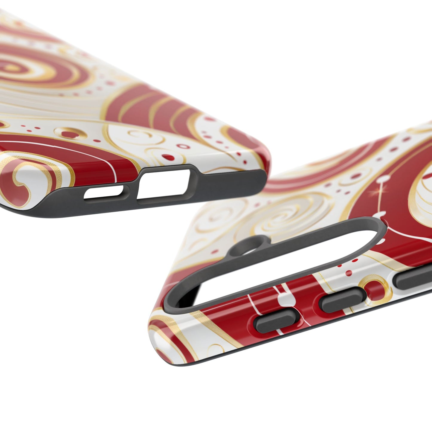 Golden Candy Swirl – Tough Glossy Samsung Galaxy Case